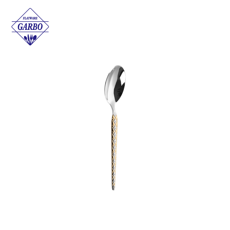 Arabic Market Popular Gold Plating Mirror Polish Stainless Steel Cutlry
