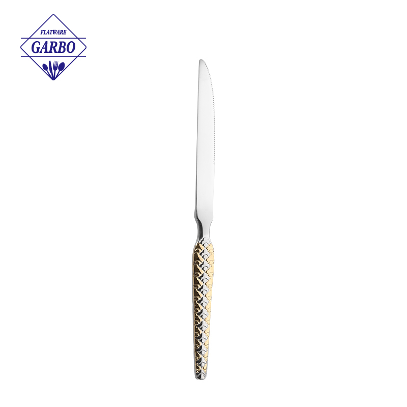 Arabic Market Popular Gold Plating Mirror Polish Stainless Steel Cutlry