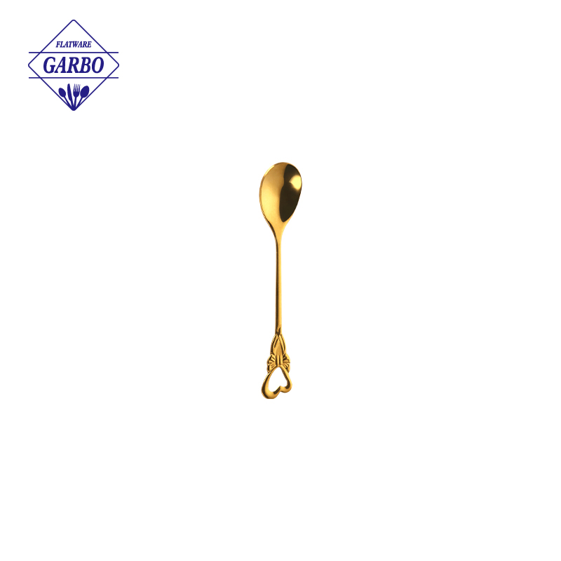 Cheap Price Zinc Alloy Coffee Spoon with tumbler polish manufacturers