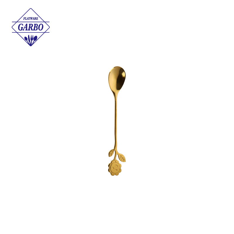 Cheap Price Zinc Alloy Coffee Spoon with tumbler polish 