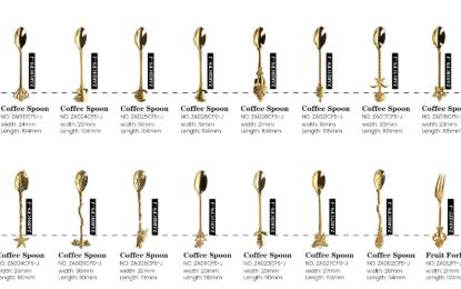 Special Cutlery Collection: Discover Exquisite Zinc Alloy Coffee Spoons and Fruit Forks