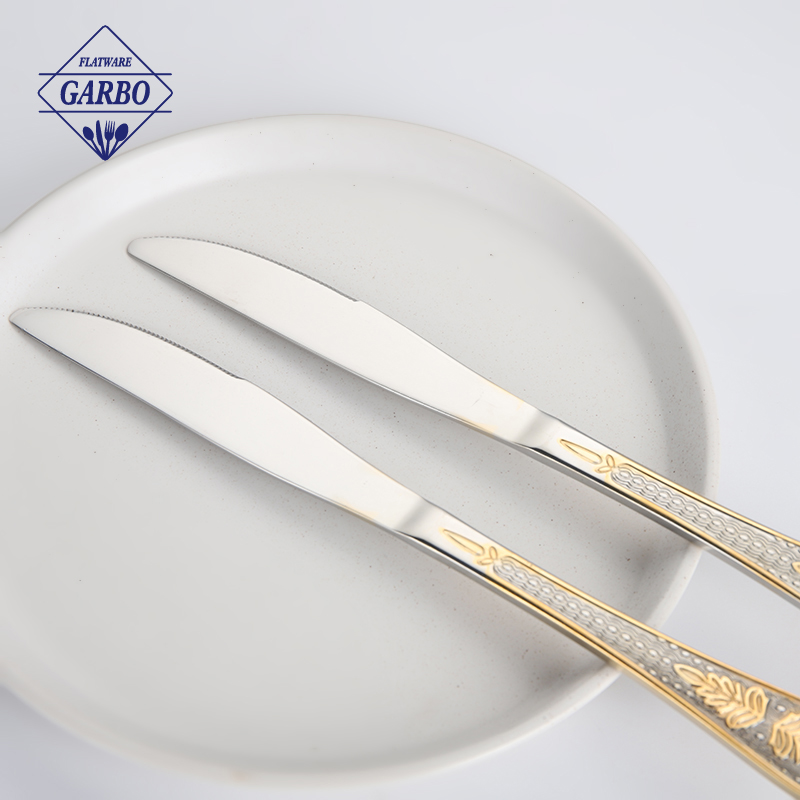 Elegant Stainless Steel Cutlery Set with Hanging Rack