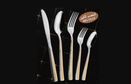 86-piece gilded flatware set: A best-selling item in the Egyptian market, with exquisite craftsmanship and prompt delivery