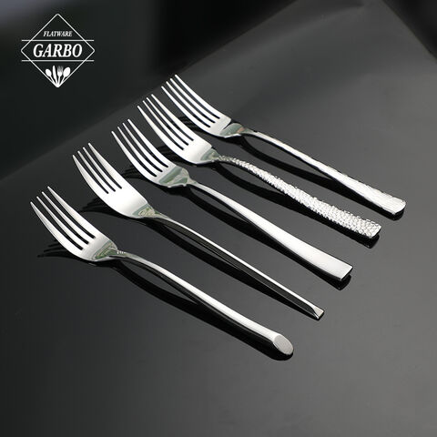 Amazon popular Sliver 4pcs cutlery sets with hammer desigsn 