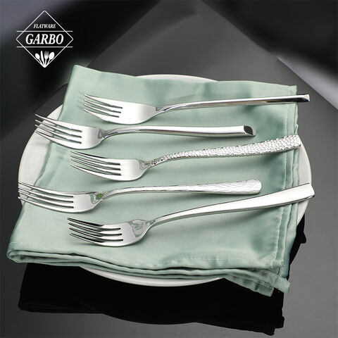 Amazon popular Sliver 4pcs cutlery sets with hammer desigsn 