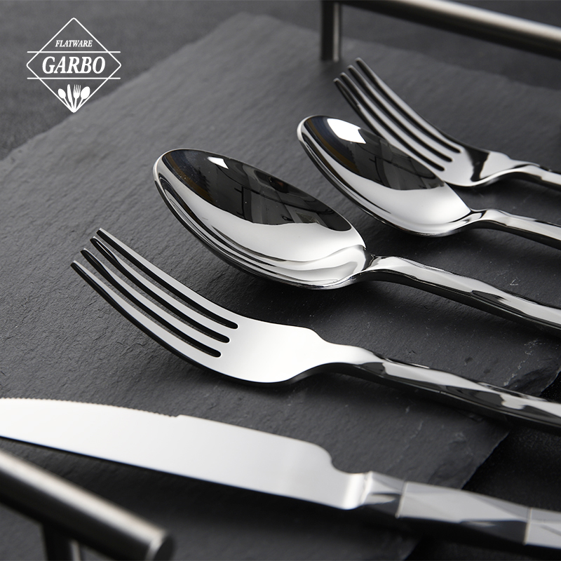 6pcs sliver cutlery sets with high quality for hotel 