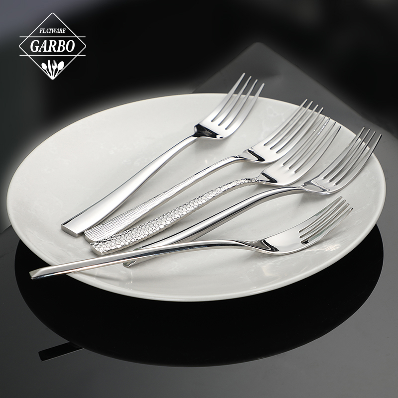 High Quality 304 Stainless Steel Dinner Dessert Fork with Different Handles