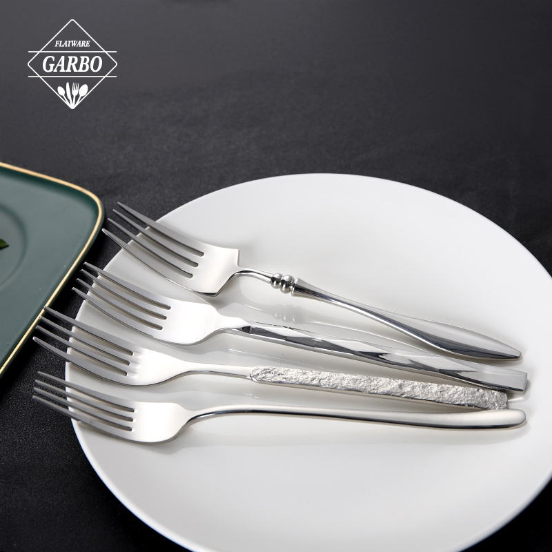 304 Silver Stainless Steel Dinner Fork with High Quality Mirror Polish