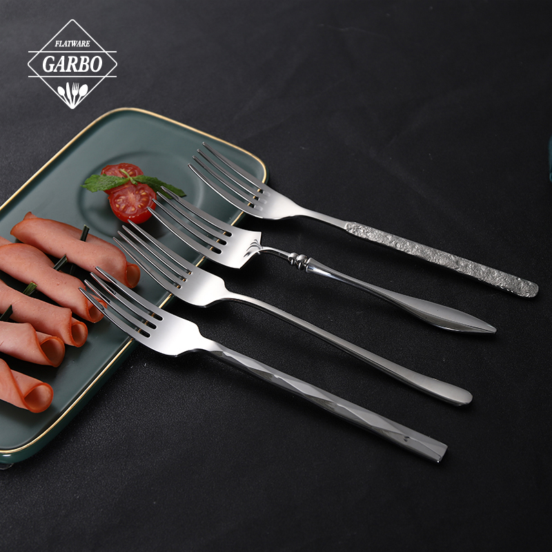 304 Silver Stainless Steel Dinner Fork with High Quality Mirror Polish