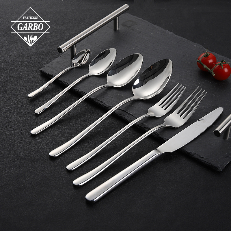 flatware wholesale suppliers 7 PCS premium quality sliver cutelry sets for hotel