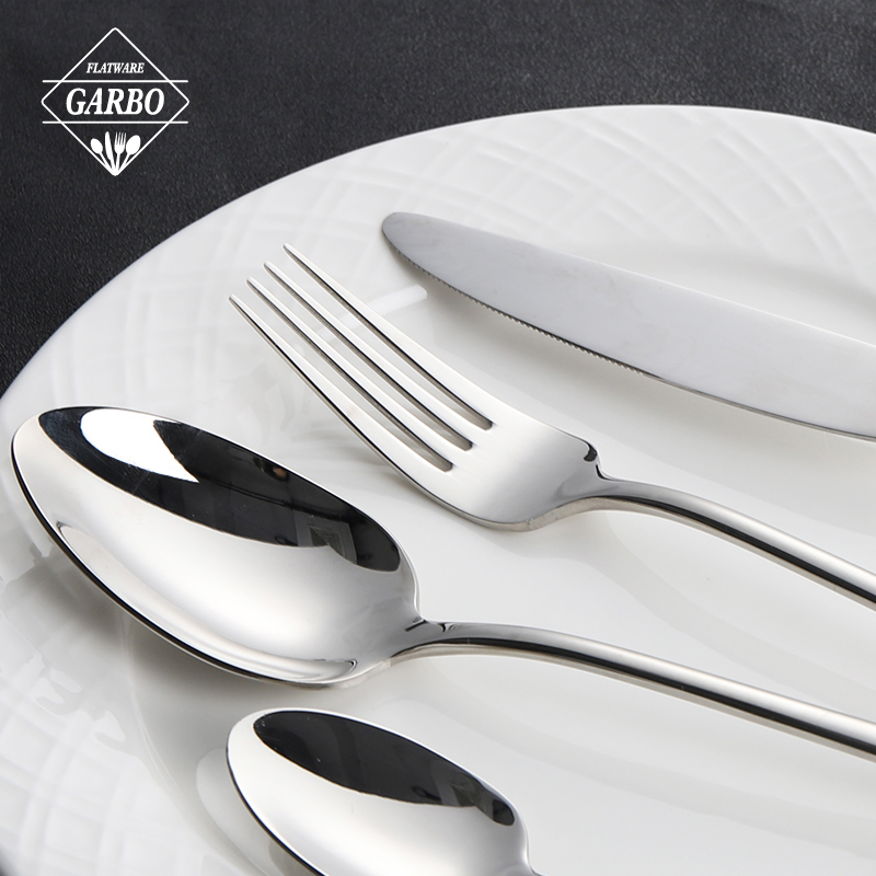 7 PCS premium quality sliver cutelry sets for hotel 