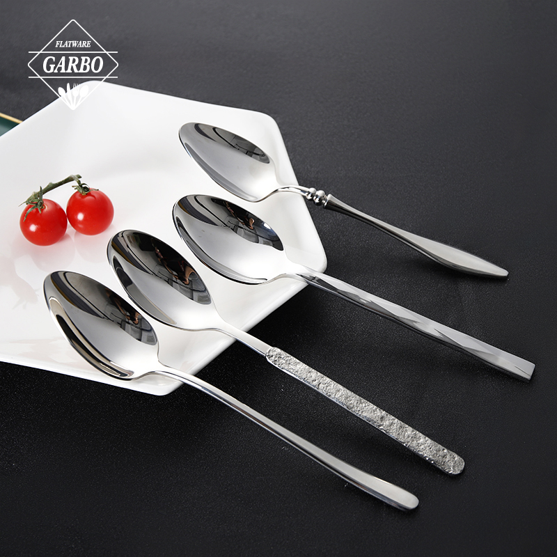 Premium Mirror Polished 18/10 Stainless Steel Dinner Spoon with Creative Handles