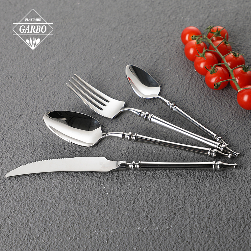 420/304SS High-end dinner flatware set with cutlery with mirror polish manufacturing companies in America