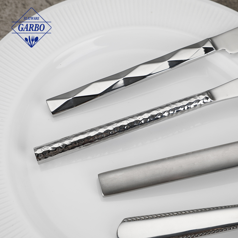 Stainless Steel Table Knife with Modern Handle Design