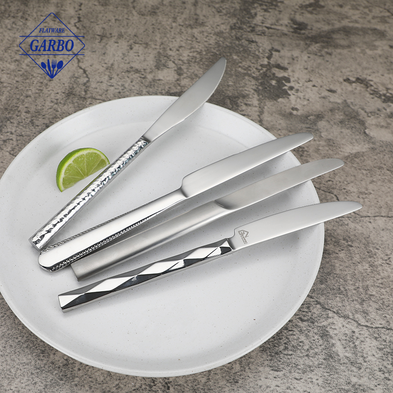 Stainless Steel Table Knife with Modern Handle Design