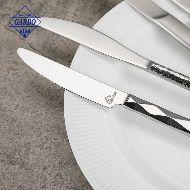 Stainless Steel Table Knife with Modern Handle Design