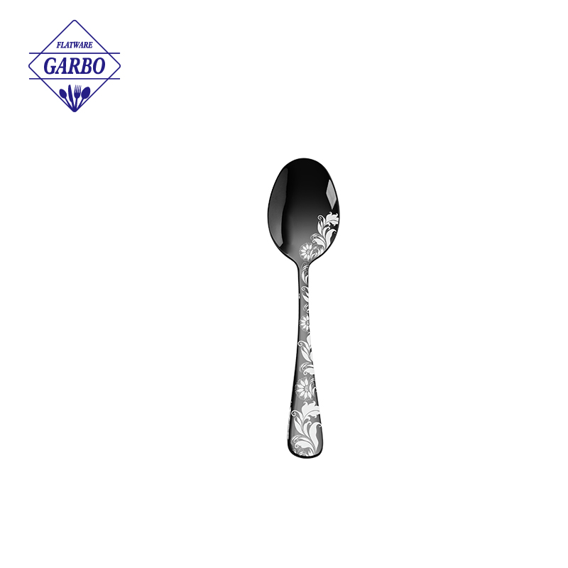 New Design Laser Style Stainless Steel Cutlery Set with PVD Color