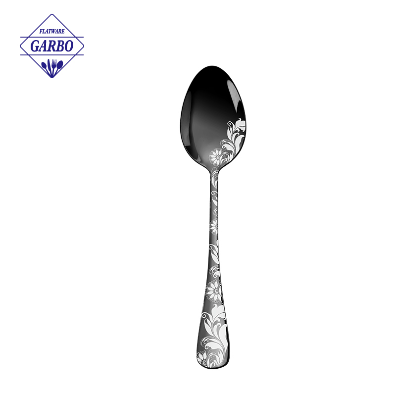 New Design Laser Style Stainless Steel Cutlery Set with PVD Color