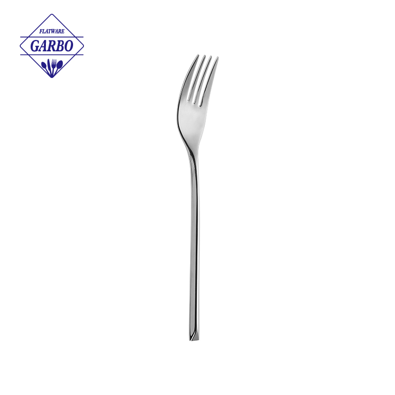 304 Lunar Terrain Pattern Handle Dinner Fork Popular Design Flatware Supplier