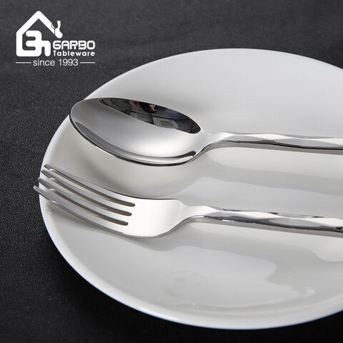 Luxury Geometric Handle Stainless Steel Cutlery Set