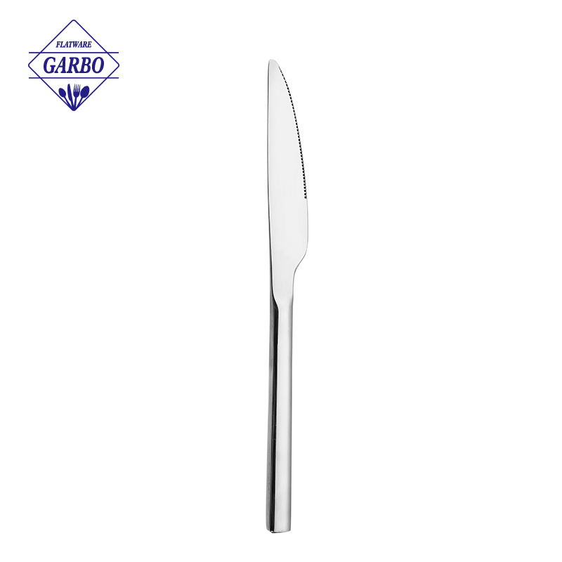 Wholesale Top Seller Minimalist Silvery Stainless Steel Cutlery Set