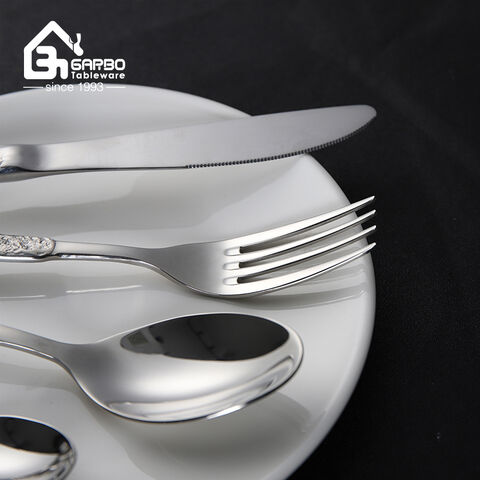 Stainless Steel Fruit Fork with Mosaic Textured Handle