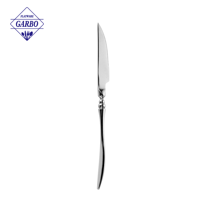 Luxury Silver Dinner Knife Wholesale Flatware with Customized Service
