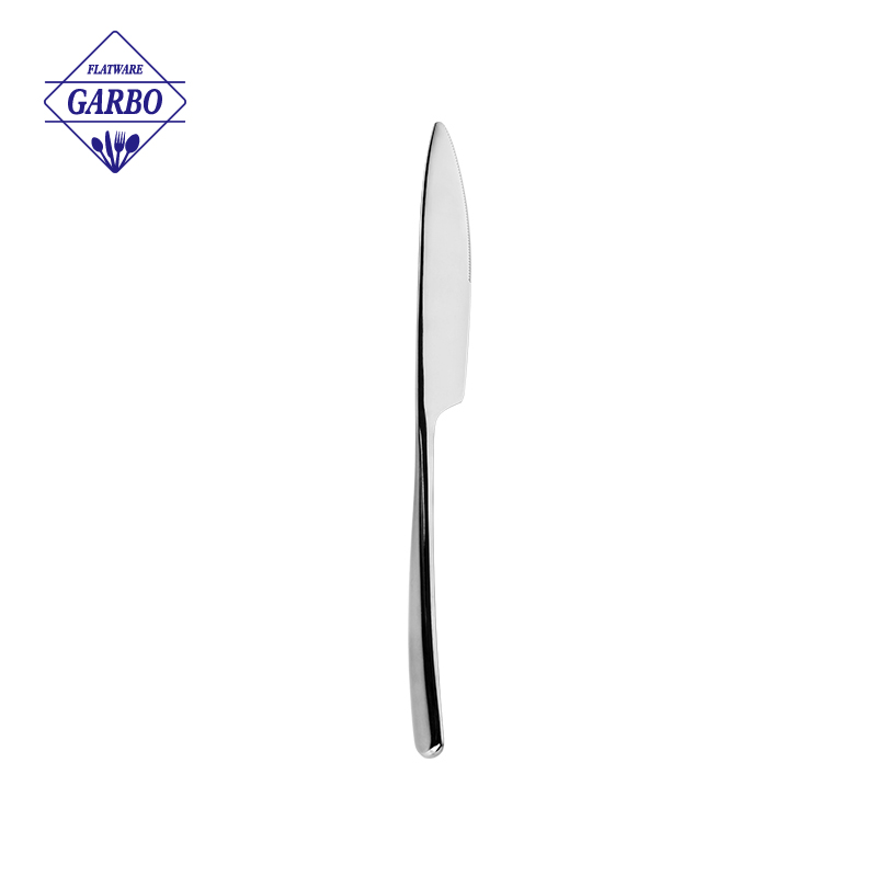 European Hot Selling 304 Stainless Steel Cutlery with Upright Dinner Knife