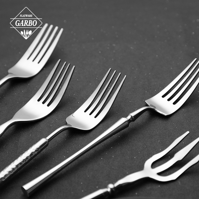 Premium Silvery 304 Stainless Steel Fork for Dinner Dessert Fruit