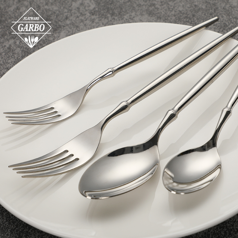 Hammered Grain Round Handle Stainless Steel Cutlery Set for Wholesale