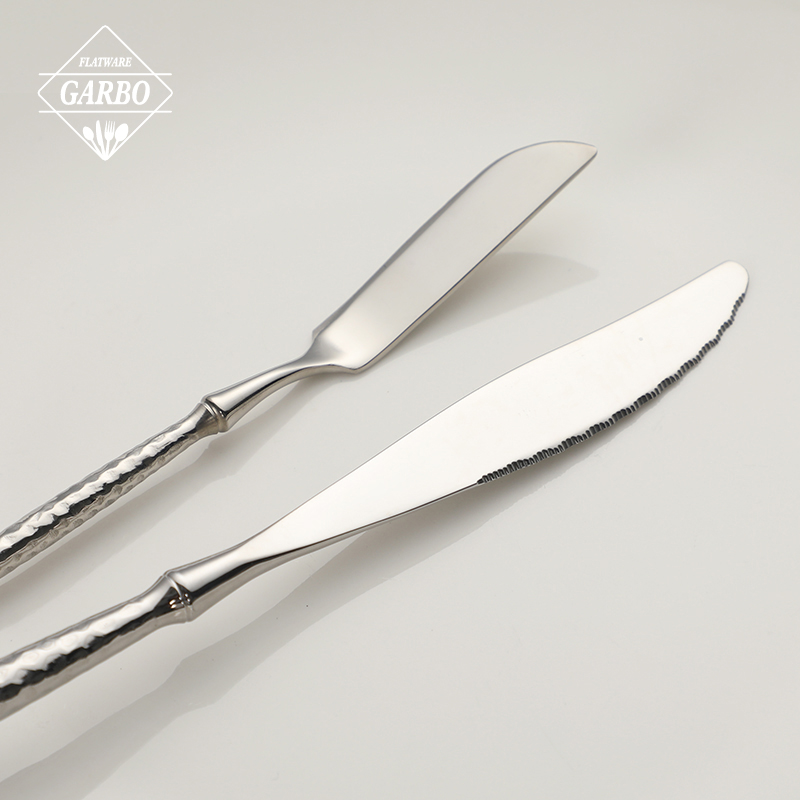 304 Stainless-Steel Premium Hammer-Texture Cutlery Solutions for High-End Markets
