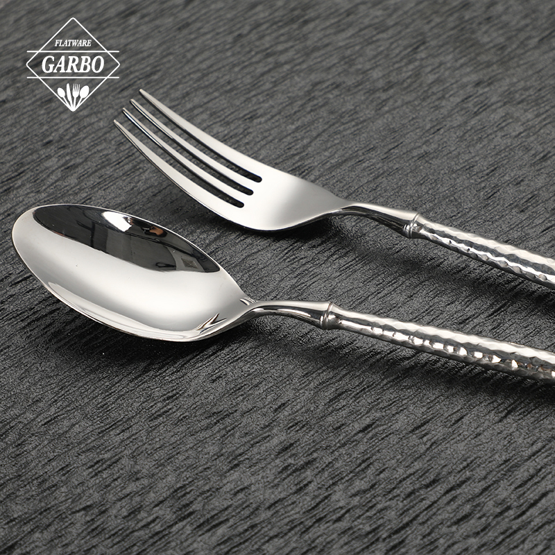 304 Stainless-Steel Premium Hammer-Texture Cutlery Solutions for High-End Markets