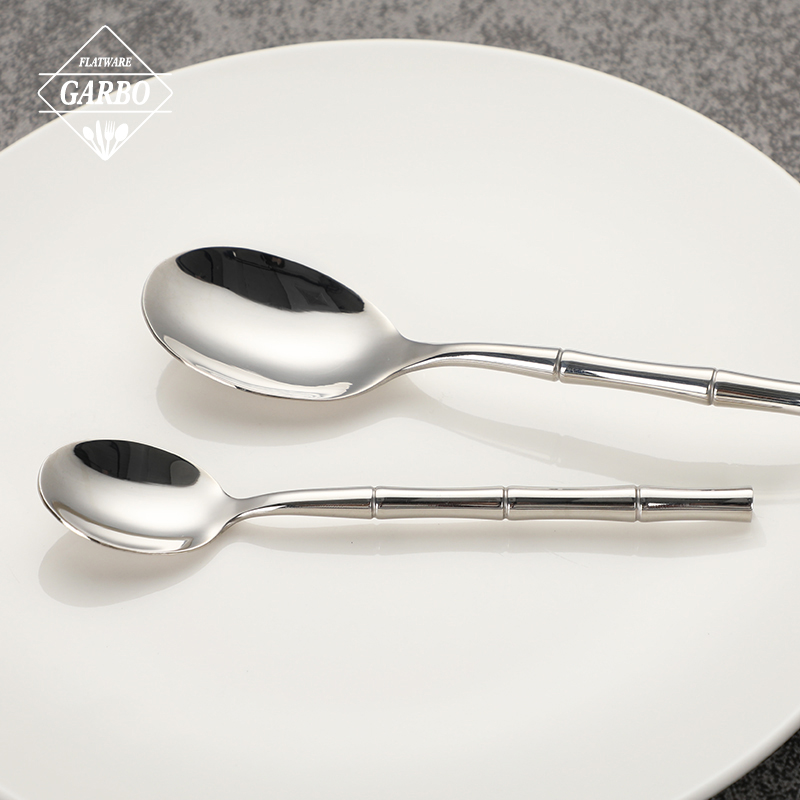 New Design 18/10 Stainless Steel Cutlery Set with Bamboo Shaped Handle