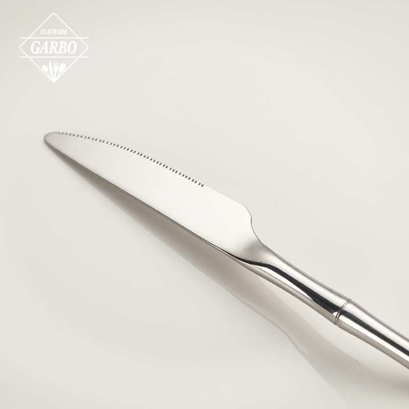 New Design 18/10 Stainless Steel Cutlery Set with Bamboo Shaped Handle