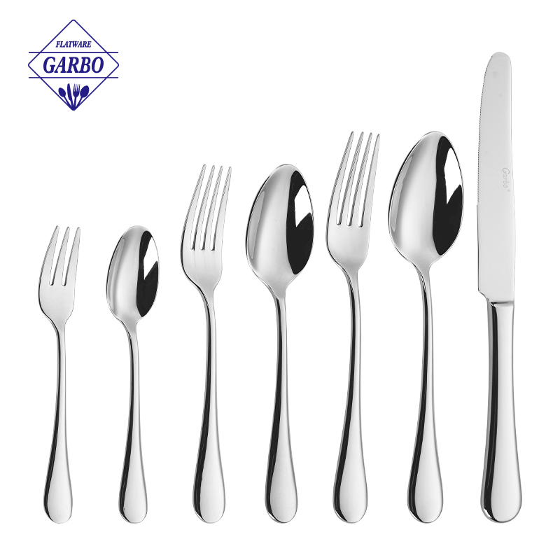 Dishwasher Safe full Flatware Set Cutlery Set Premium 18/10 Stainless Steel in bulk for cheap