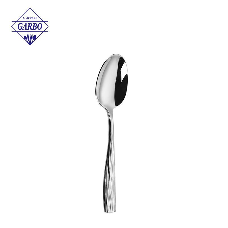 Striped handle Stainless Steel Cutlery Set Home Kitchen Daily Use