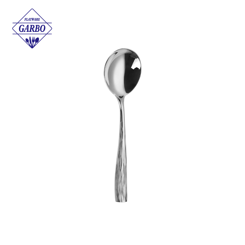 Striped handle Stainless Steel Cutlery Set Home Kitchen Daily Use