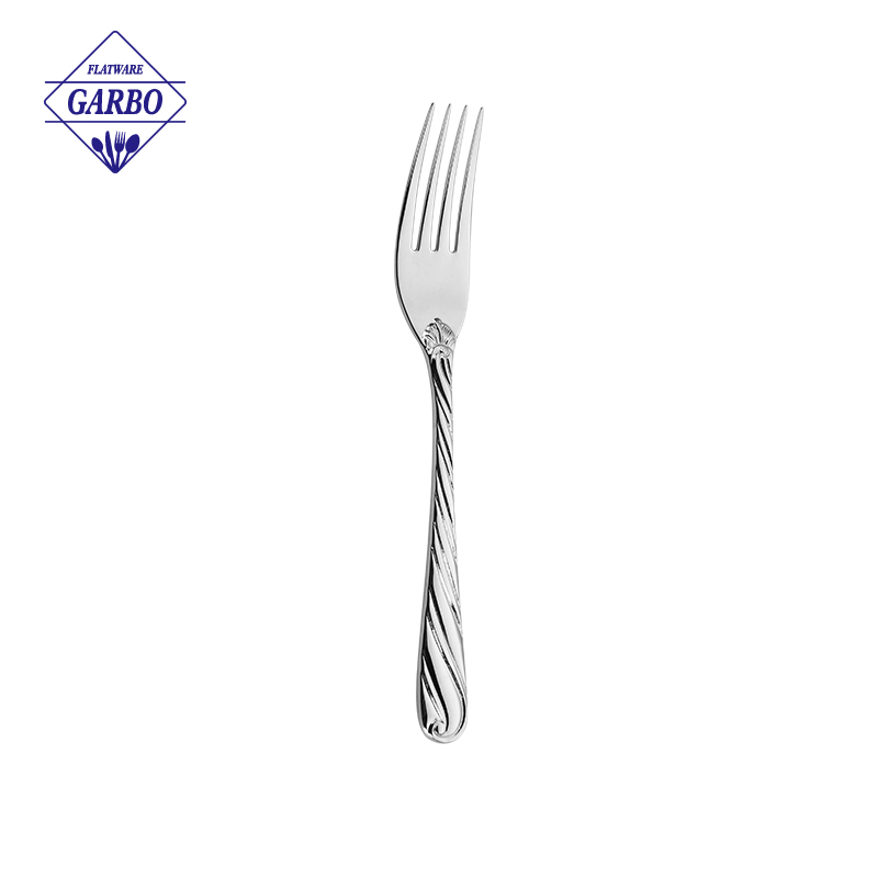 Garbo Brand Stainless Steel Flatware with Twisted Handle Dinner Spoon