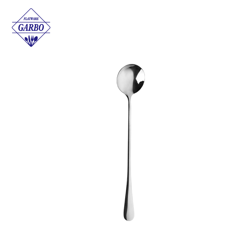 Long handle hot sale sliver ice cream spoon china supplier 