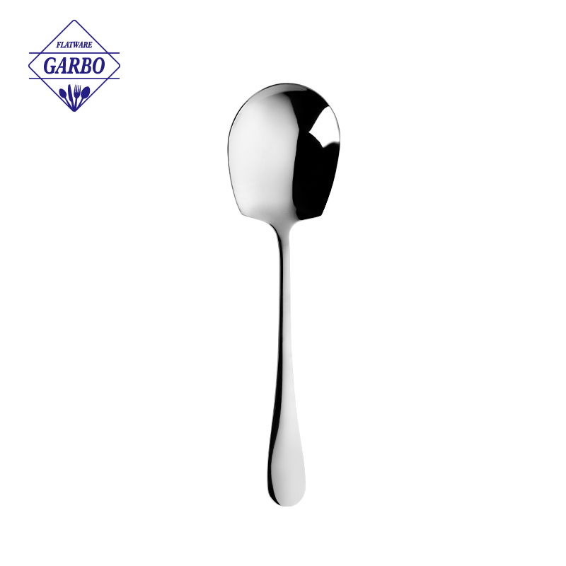 Hot Selling 8.5inch Long Stainless Steel Buffet Serving Spoon