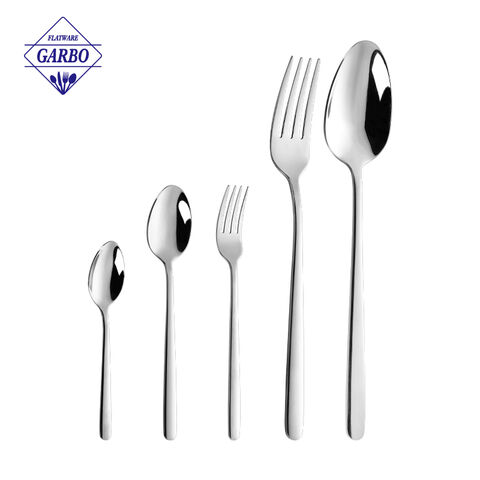 Home Kitchen Restaurant Spoons and Forks Set Food Grade Stainless Steel Flatware Cutlery Set manufacturers
