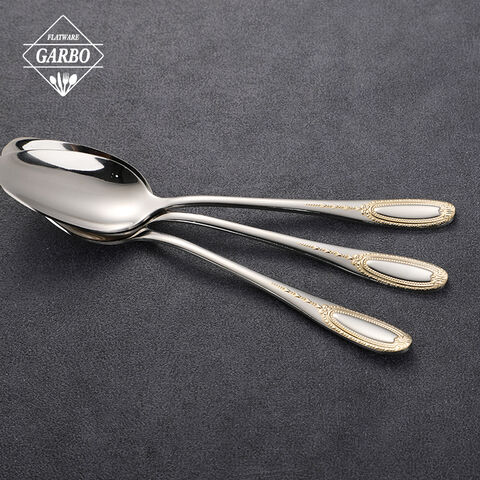 Luxury Gold Daisy Handle Stainless Steel Spoon for Wholesale