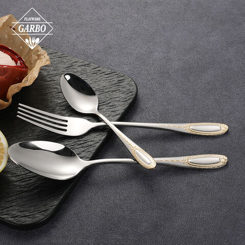high quality dinner spoon  with PVD godlen for home china manufacturers in Turkey