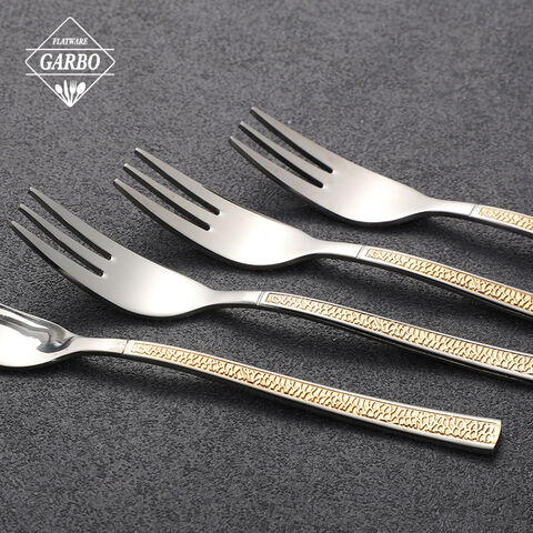 high quality dinner spoon  with PVD godlen for home china 