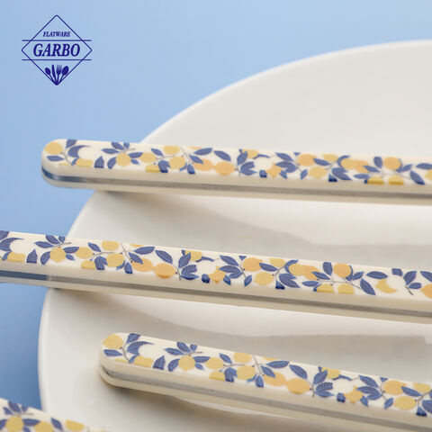 Wholesale Lemon Design Trending Plastic Handle Cutlery for Distributors