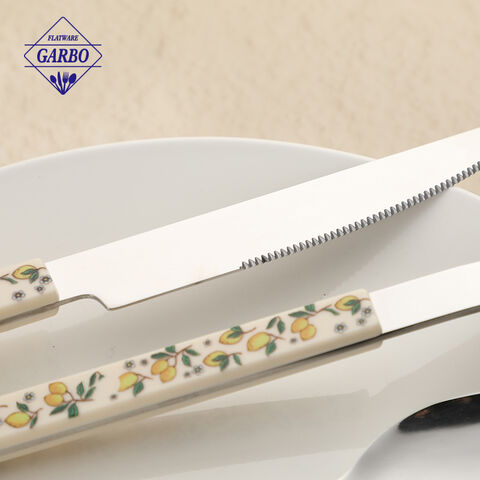 Wholesale Lemon Design Trending Plastic Handle Cutlery for Distributors