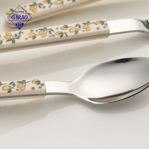 Wholesale Lemon Design Trending Plastic Handle Cutlery for Distributors
