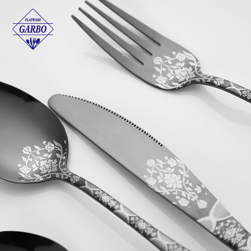 High quality stainless steel dinner knife with PVD color