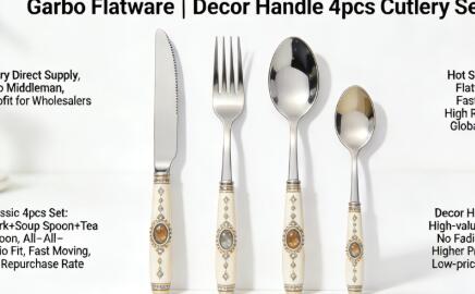 Decor Handle 4-Piece Cutlery Set | Direct from China Cutlery Factory – A Bestselling Export Wholesale Hit Decor Handle 4-Piece Cutlery Set | Direct from China Cutlery Factory – A Bestselling Export Wholesale Hit
