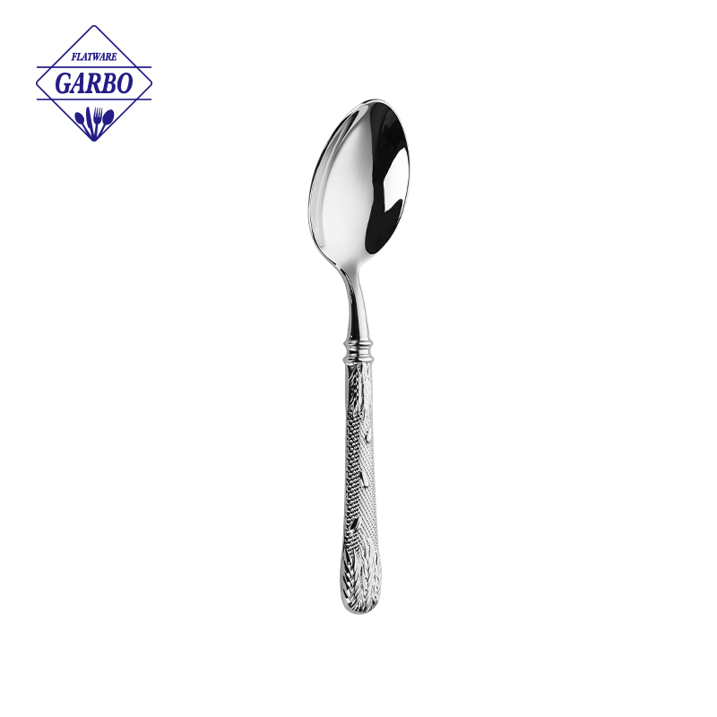 Professional Stainless Steel Mesh Strainer with Embossed Pattern Handle for Wholesale Supply